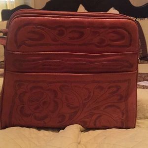 Vintage Hand Tooled Leather Purse